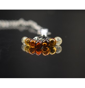 Collier dégradé ambré en...