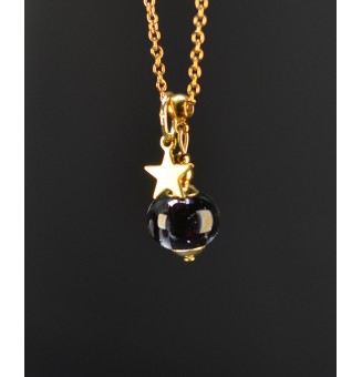 Collier court noir à...