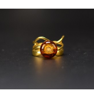 Bague dégradé ambré triple...