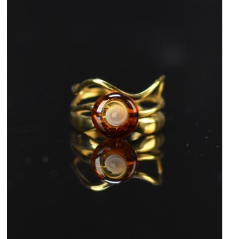 Bague dégradé ambré triple...