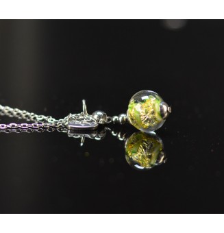 Collier court vert avec...
