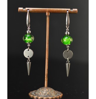 Boucles d’oreilles vert...