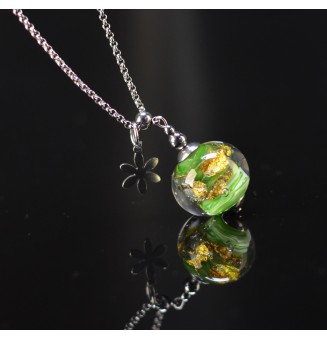 Collier long vert Rosetta...