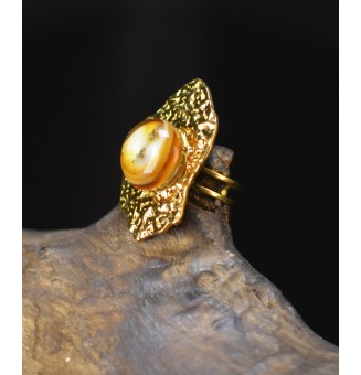 Bague réglable dorée...