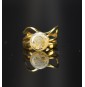 Bague triple dorée avec...