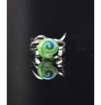 Bague triple argentée avec...