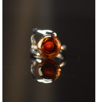 Bague réglable argentée...