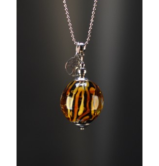 Collier long léopard en...