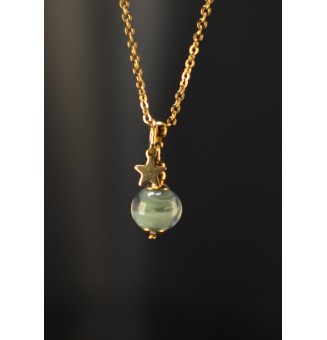 Collier court doré avec...