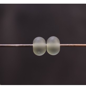 Paire de perles de verre pour creations ou boucles interchangeables