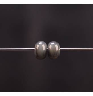 Paire de perles de verre pour creations ou boucles interchangeables