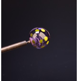 Perle à visser pour collier 2 cm de diametre (support non fourni)