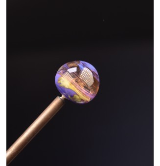 Perle à visser pour collier 2.1 cm de diametre (support non fourni)