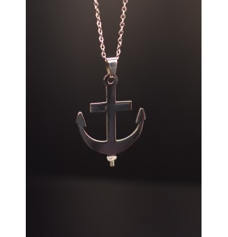 Support de collier 60 cm pour perle interchangeable à visser "ancre"