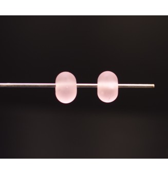 Paire de perles de verre pour creations ou boucles interchangeables