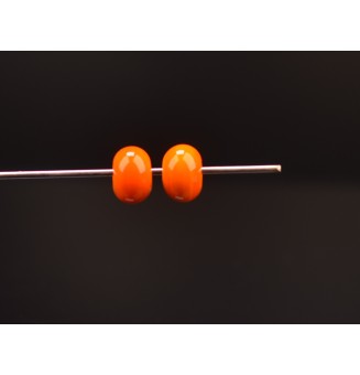 Paire de perles de verre pour creations ou boucles interchangeables