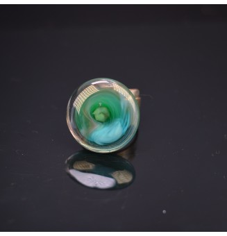 cabochon "bleu vert" pour...