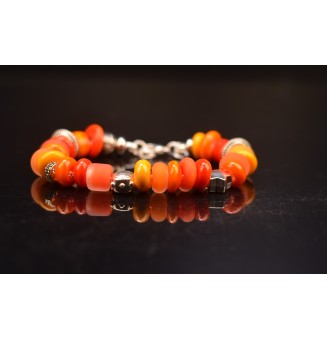 Bracelet en perles de verre...