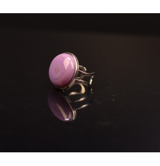 Bague en verre "Violet...