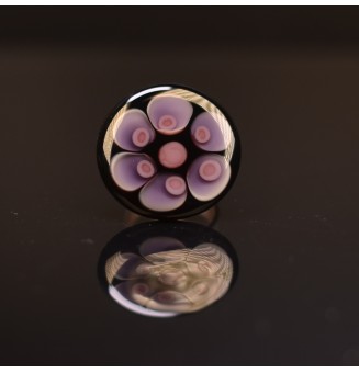 cabochon "noir et violet"...
