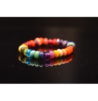 bracelet multicolore elastique