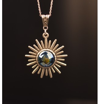 Collier soleil avec perles...