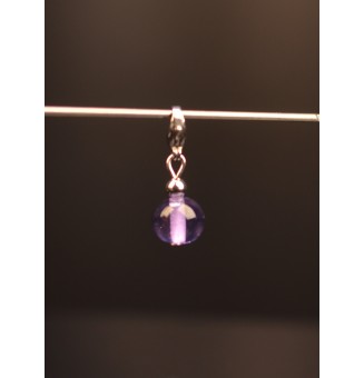 Charm "violet" avec perles...