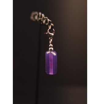 Charm "violet " avec perles...