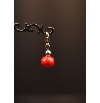 Charm "rouge" avec perles...