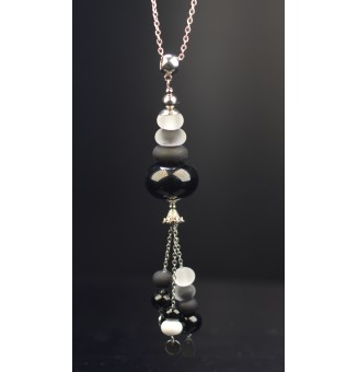 collier 70+5 cm avec perles...